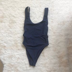 💛2/$20! Scoop back one piece swimsuit - navy blue
